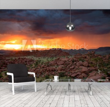 Picture of Sunset in the wet season Damaraland